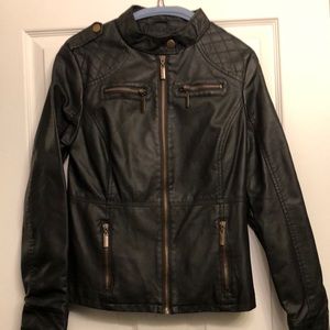 NWOT Faux Leather Jacket